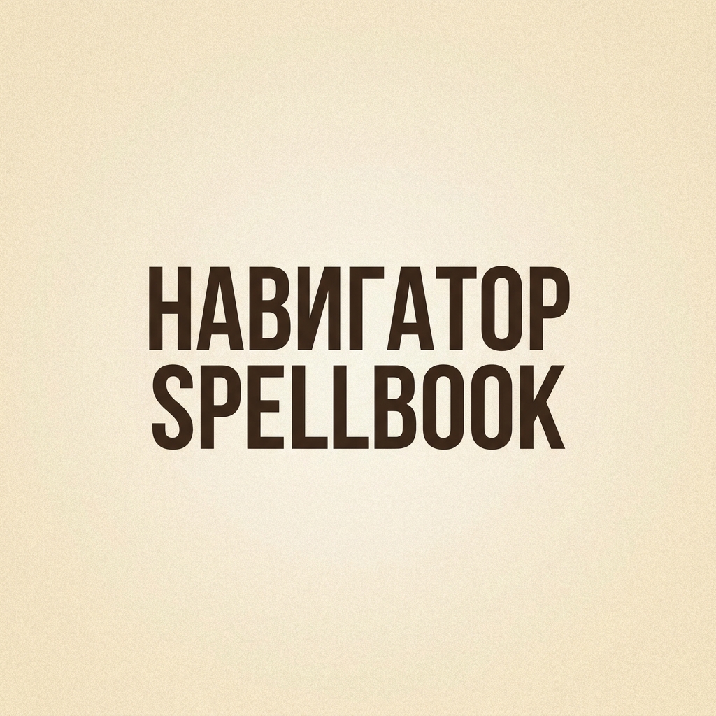 НАВИГАТОР SPELLBOOK
